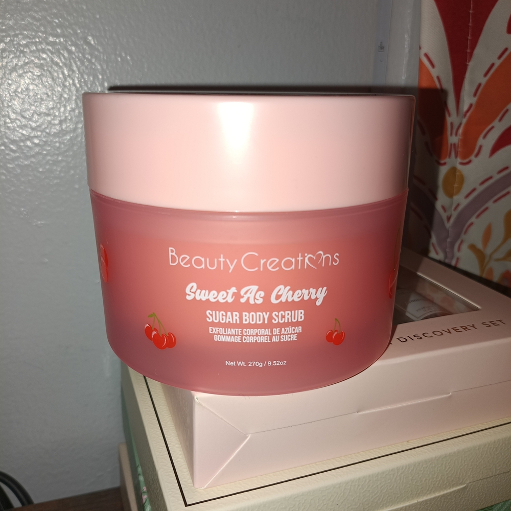 Beauty Creations Sweet As Cherry Sugar Body Scrub - Pink